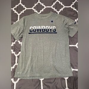 Nike Dallas Cowboys Grey Drifit T-Shirt Boys 10/12